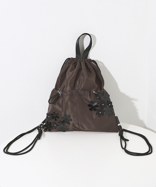 OUTDOOR PRODUCTS(アウトドアプロダクツ)の「OUTDOOR PRODUCTS × Firsthand/アウトドアプロダクツ 別注 FLOWERS 2WAYナップサック(バックパック/リュック・レディース・ブラック/ブラウン・ONE SIZE)」の8枚目の写真