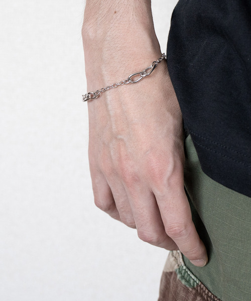 シルバー925 イタリア製 ブレスレット チェーン TEARS CHAIN BRACELET イタリア製シルバー925ティアーズチェーン