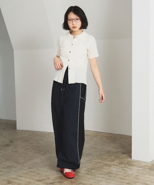 Ray BEAMS(レイビームス)の「レース キリカエ トラックパンツ(その他パンツ・レディース・オフホワイト/ネイビー・0/1)」の19枚目の写真