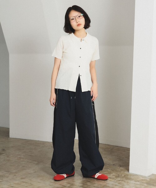 Ray BEAMS(レイビームス)の「レース キリカエ トラックパンツ(その他パンツ・レディース・オフホワイト/ネイビー・0/1)」の20枚目の写真