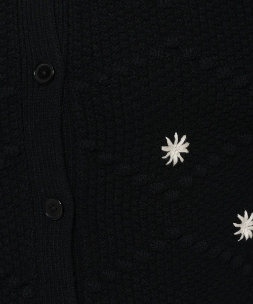 niko and...（ニコアンド）の「フラワー刺繍ラクリルカーディガン（カーディガン/ボレロ・レディース・ブラック/マスタード/グリーン・FREE）」の17枚目の写真