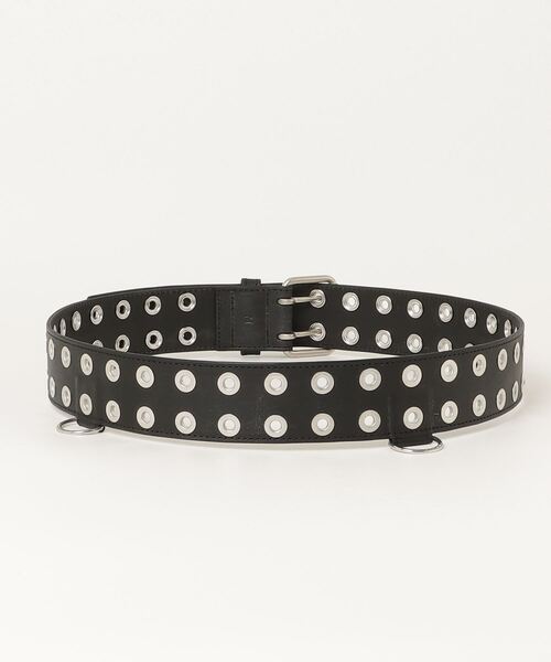 JOHN LAWRENCE SULLIVAN(ジョンローレンスサリバン)の「DOUBLE EYELET BELT(ベルト・メンズ・ブラック・MEDIUM)」の3枚目の写真