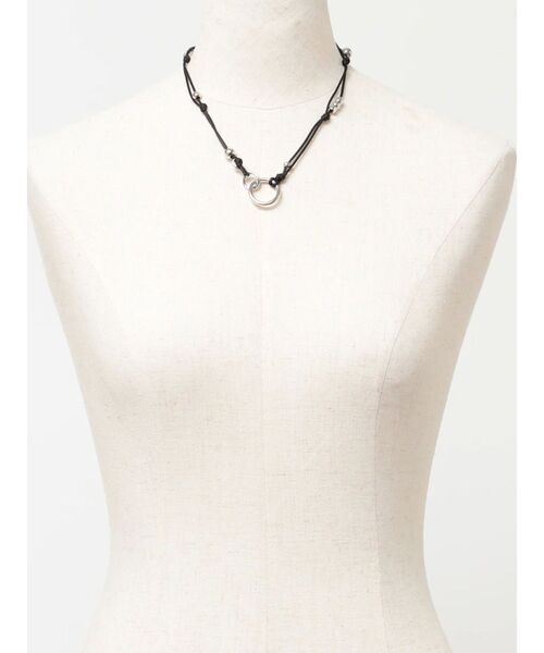 EMODA（エモダ）の「ストリングメタルネックレス（ネックレス・レディース・ホワイト/ブラック・FREE）」の8枚目の写真