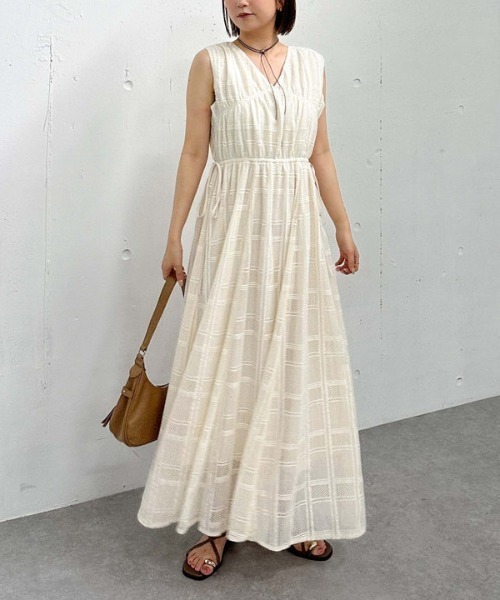 archives(アルシーヴ)の「レースノースリワンピース(ワンピース・レディース・アイボリー/ブラック・MEDIUM)」の1枚目の写真