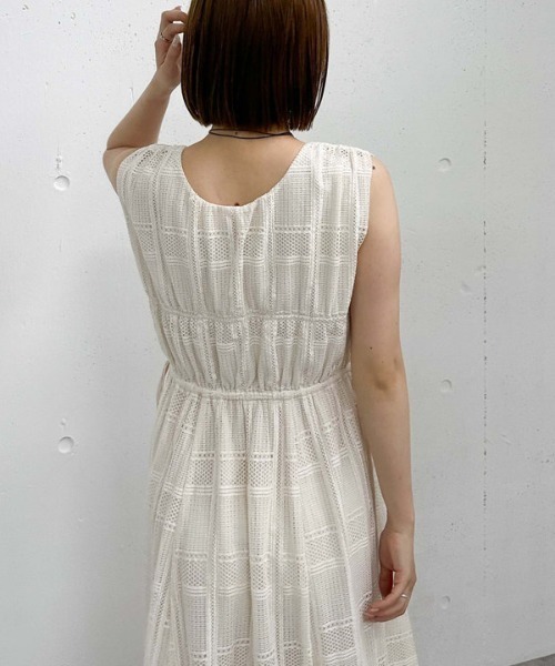 archives(アルシーヴ)の「レースノースリワンピース(ワンピース・レディース・アイボリー/ブラック・MEDIUM)」の3枚目の写真