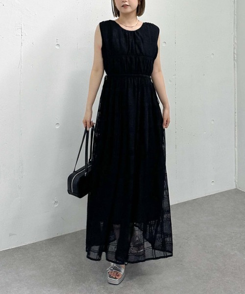 archives(アルシーヴ)の「レースノースリワンピース(ワンピース・レディース・アイボリー/ブラック・MEDIUM)」の5枚目の写真