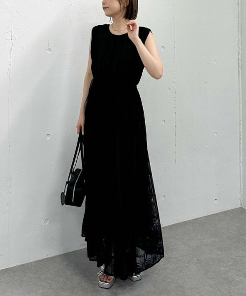 archives(アルシーヴ)の「レースノースリワンピース(ワンピース・レディース・アイボリー/ブラック・MEDIUM)」の7枚目の写真