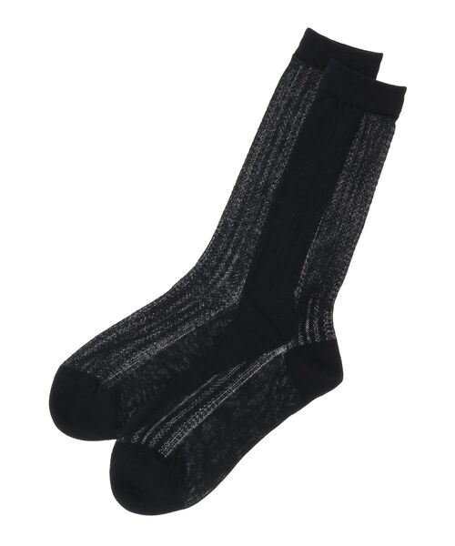 earth music&ecology(アースミュージックアンドエコロジー)の「レーシーソックス(ソックス/靴下・レディース・アイボリー/ブラック・23-25)」の8枚目の写真