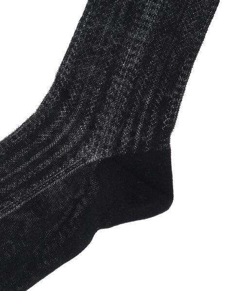 earth music&ecology(アースミュージックアンドエコロジー)の「レーシーソックス(ソックス/靴下・レディース・アイボリー/ブラック・23-25)」の6枚目の写真