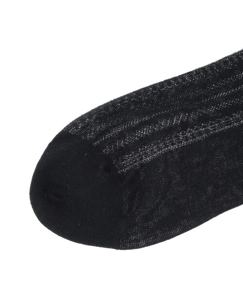 earth music&ecology(アースミュージックアンドエコロジー)の「レーシーソックス(ソックス/靴下・レディース・アイボリー/ブラック・23-25)」の5枚目の写真