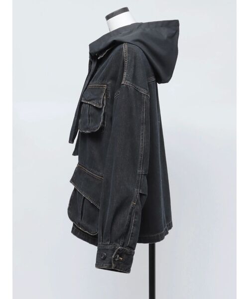 VEQUM(VEQUM)の「【VEQUM】BOXY DENIM BZ(ブルゾン・レディース・インディゴブルー/ブラウン・FREE)」の7枚目の写真