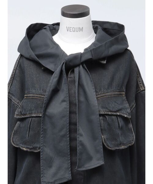VEQUM(VEQUM)の「【VEQUM】BOXY DENIM BZ(ブルゾン・レディース・インディゴブルー/ブラウン・FREE)」の9枚目の写真