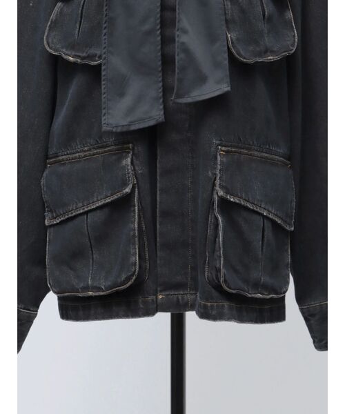 VEQUM(VEQUM)の「【VEQUM】BOXY DENIM BZ(ブルゾン・レディース・インディゴブルー/ブラウン・FREE)」の11枚目の写真