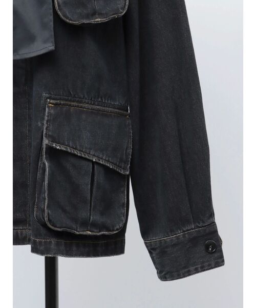 VEQUM(VEQUM)の「【VEQUM】BOXY DENIM BZ(ブルゾン・レディース・インディゴブルー/ブラウン・FREE)」の12枚目の写真