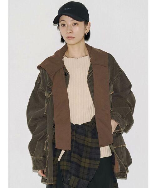 セール】【VEQUM】BOXY DENIM BZ（ブルゾン）｜EMODA（エモダ