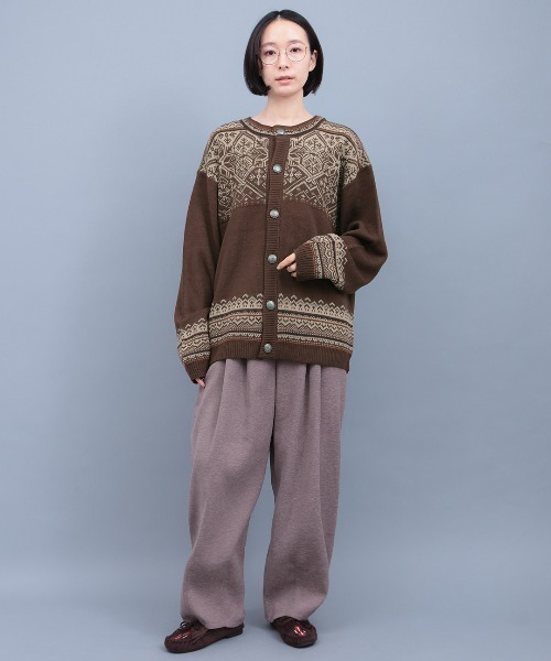 チチカカ（チチカカ）の「コンチョボタンニットカーディガン（カーディガン/ボレロ・メンズ・ブラック/ブラウン・FREE）」の12枚目の写真