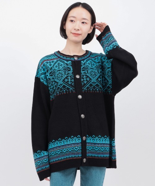 チチカカ（チチカカ）の「コンチョボタンニットカーディガン（カーディガン/ボレロ・メンズ・ブラック/ブラウン・FREE）」の3枚目の写真