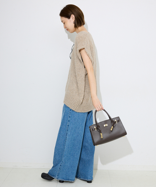 TRICOTS JEAN MARC(トリコットジーンマルク)の「《追加》TRICOTS JEAN MARC/トリコットジーンマルク VNベスト VARTOUI(ニット/セーター・レディース・ブラウン/ベージュ系その他・FREE)」の5枚目の写真