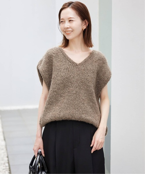 TRICOTS JEAN MARC(トリコットジーンマルク)の「《追加》TRICOTS JEAN MARC/トリコットジーンマルク VNベスト VARTOUI(ニット/セーター・レディース・ブラウン/ベージュ系その他・FREE)」の14枚目の写真