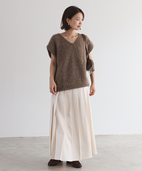 TRICOTS JEAN MARC(トリコットジーンマルク)の「《追加》TRICOTS JEAN MARC/トリコットジーンマルク VNベスト VARTOUI(ニット/セーター・レディース・ブラウン/ベージュ系その他・FREE)」の18枚目の写真