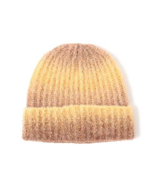BEAMS HEART（ビームスハート）の「【ユニセックス】アソート グラデーション ニット帽（ニットキャップ/ビーニー・メンズ・ベージュ/ブラウン・ONE SIZE）」の5枚目の写真