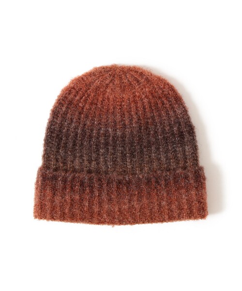 BEAMS HEART（ビームスハート）の「【ユニセックス】アソート グラデーション ニット帽（ニットキャップ/ビーニー・メンズ・ベージュ/ブラウン・ONE SIZE）」の3枚目の写真