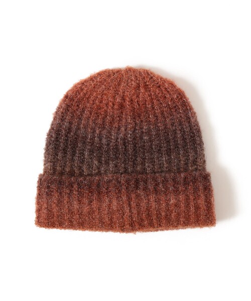 BEAMS HEART（ビームスハート）の「【ユニセックス】アソート グラデーション ニット帽（ニットキャップ/ビーニー・メンズ・ベージュ/ブラウン・ONE SIZE）」の6枚目の写真