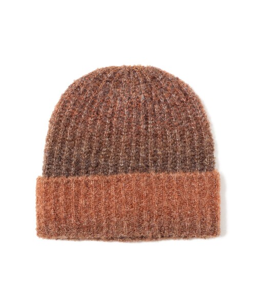 BEAMS HEART（ビームスハート）の「【ユニセックス】アソート グラデーション ニット帽（ニットキャップ/ビーニー・メンズ・ベージュ/ブラウン・ONE SIZE）」の10枚目の写真