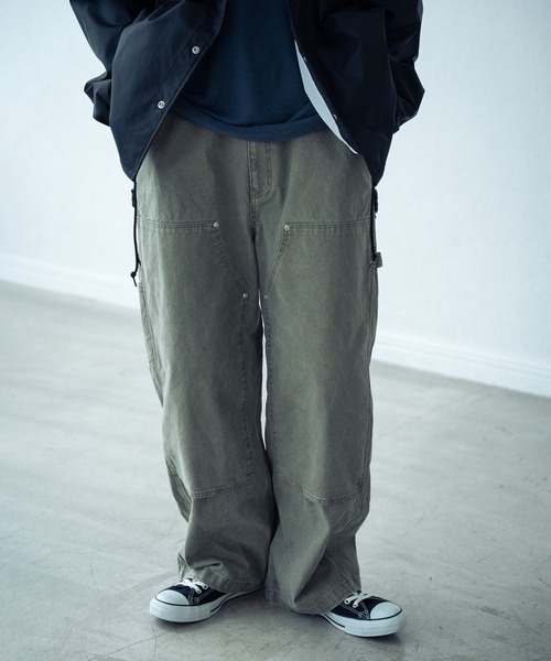 RATTLE TRAP（ラトルトラップ）の「12ozコットンダックダブルニーペインターパンツ（その他パンツ・メンズ・カーキ/ブラック/キャメル・M/L）」の2枚目の写真