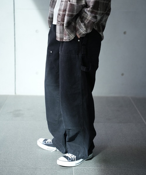 RATTLE TRAP（ラトルトラップ）の「12ozコットンダックダブルニーペインターパンツ（その他パンツ・メンズ・カーキ/ブラック/キャメル・M/L）」の8枚目の写真