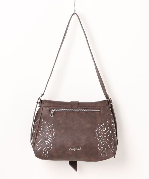 Desigual(デシグアル)の「Studded paisley shoulder bag / スタッドペイズリーショルダーバッグ(ハンドバッグ・レディース・ブラウン・FREE)」の2枚目の写真