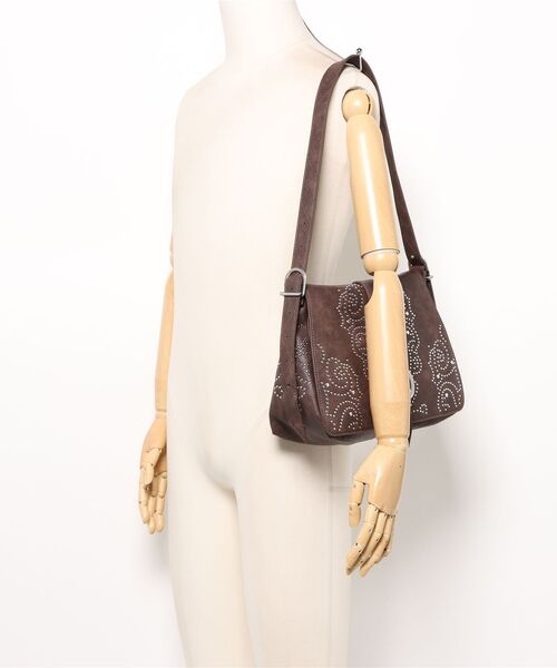 Desigual(デシグアル)の「Studded paisley shoulder bag / スタッドペイズリーショルダーバッグ(ハンドバッグ・レディース・ブラウン・FREE)」の5枚目の写真