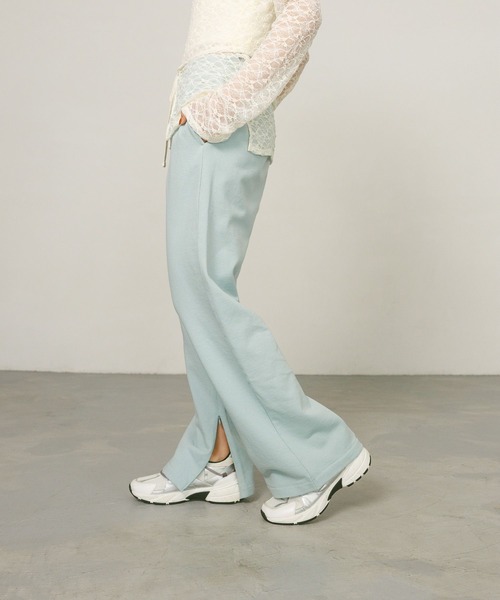 BAYFLOW（ベイフロー）の「ジップ付きスウェットパンツ（その他パンツ・レディース・アイボリー/ブルー/グレー・FREE）」の7枚目の写真