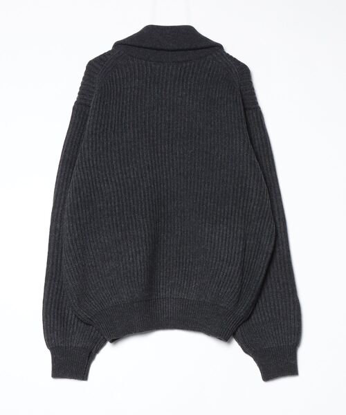 JOHN MASON SMITH（ジョンメイソンスミス）の「JOHN MASON SMITH 5G WOOL DRIVERS KNIT (25WKN-#930S)（ニット/セーター・メンズ・チャコールグレー・LARGE/MEDIUM）」の2枚目の写真