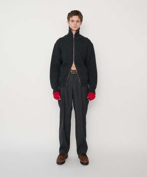 JOHN MASON SMITH（ジョンメイソンスミス）の「JOHN MASON SMITH 5G WOOL DRIVERS KNIT (25WKN-#930S)（ニット/セーター・メンズ・チャコールグレー・LARGE/MEDIUM）」の3枚目の写真