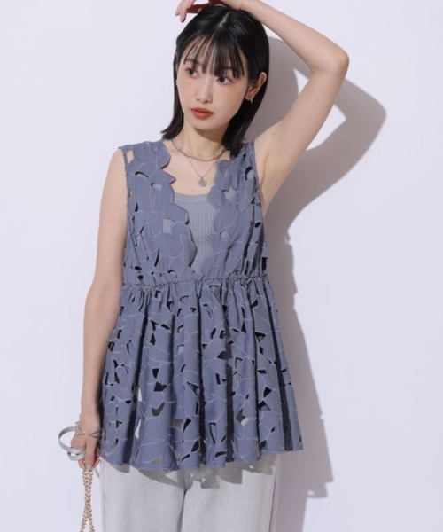 Mystrada チュニックブラウス 2色展開 Mystrada チュニックブラウス 2色展開