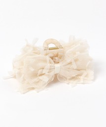 tiny tiny（ティニーティニー）の「ミニリボン付きバンスクリップ[tiny tiny(ティニーティニー)]（バレッタ/ヘアクリップ）」