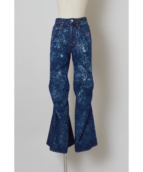 SHINYAKOZUKA(シンヤコヅカ)の「BREACHED ORDINARY CITY CURTAIN LEGS(デニムパンツ・メンズ・ブラック/インディゴブルー・LARGE/MEDIUM)」の5枚目の写真