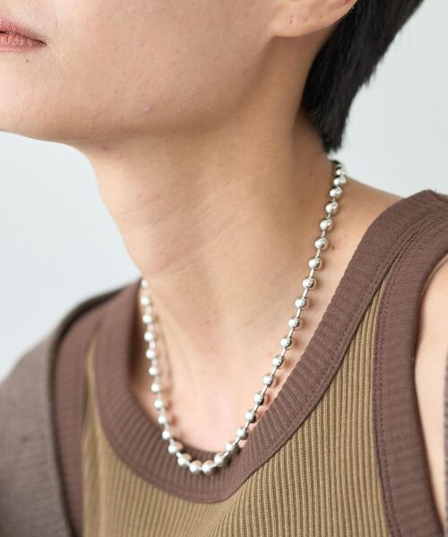 【美品／箱代別途】アメリ　ボールチェーンネックレス 美品／箱代別途】アメリ ボールチェーンネックレス