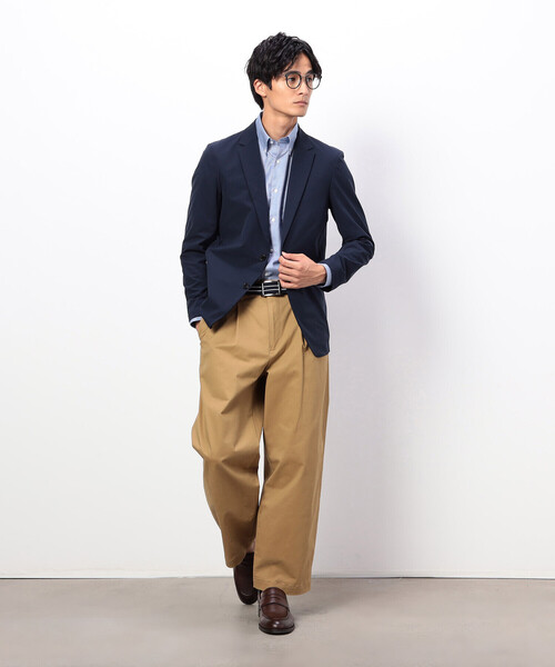 COMME CA ISM（コムサイズム）の「コンパクト千鳥柄 釦ダウンドレスシャツ（シャツ/ブラウス・メンズ・ブルー/グレー・SMALL/MEDIUM/LARGE/X-LARGE）」の17枚目の写真