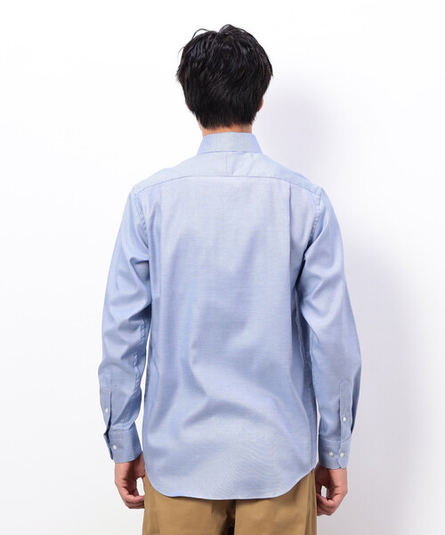 COMME CA ISM（コムサイズム）の「コンパクト千鳥柄 釦ダウンドレスシャツ（シャツ/ブラウス・メンズ・ブルー/グレー・SMALL/MEDIUM/LARGE/X-LARGE）」の11枚目の写真