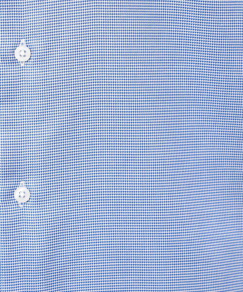 COMME CA ISM（コムサイズム）の「コンパクト千鳥柄 釦ダウンドレスシャツ（シャツ/ブラウス・メンズ・ブルー/グレー・SMALL/MEDIUM/LARGE/X-LARGE）」の9枚目の写真