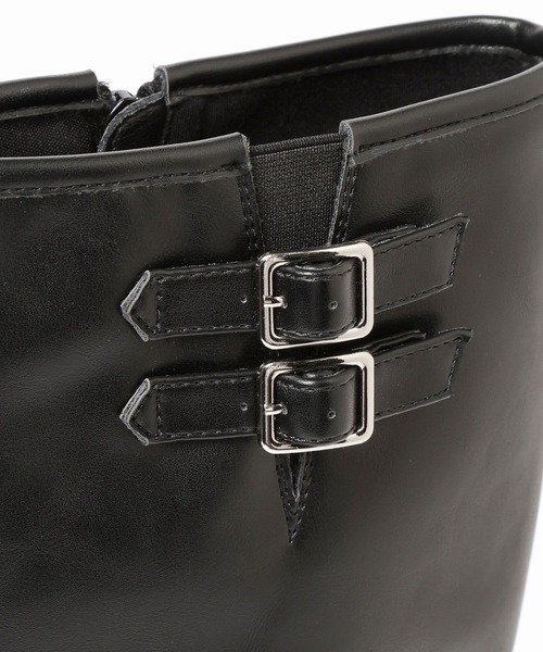 PAGEBOY（ページボーイ）の「サイドバックルロングブーツ（ブーツ・レディース・ブラウン/ブラック・MEDIUM/LARGE）」の22枚目の写真