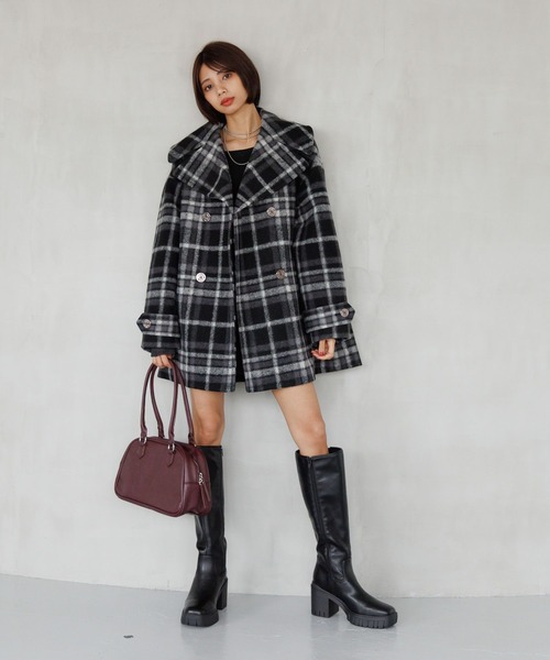 PAGEBOY（ページボーイ）の「サイドバックルロングブーツ（ブーツ・レディース・ブラウン/ブラック・MEDIUM/LARGE）」の8枚目の写真