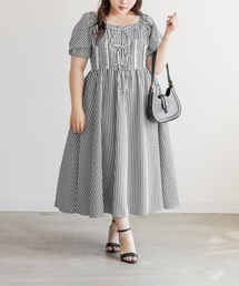 CLETTEオリジナルレース使いピンタックワンピース