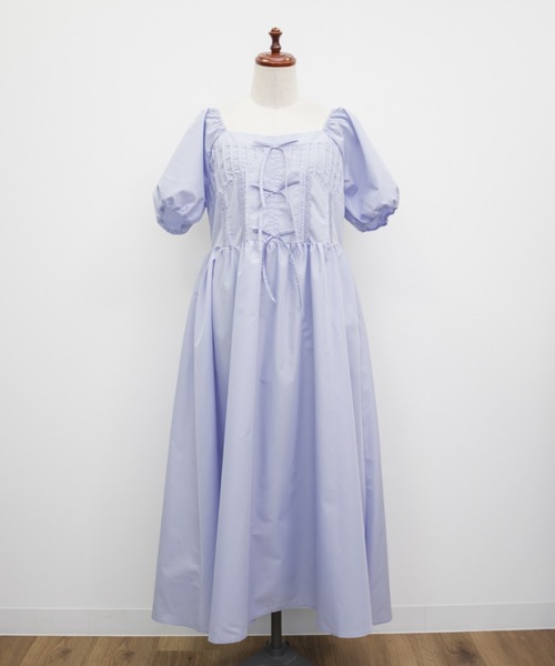 CLETTE(クレット)の「CLETTEオリジナルレース使いピンタックワンピース(ワンピース・レディース・ブルー/ブラック/ブラック系その他・LL/3L/4L)」の19枚目の写真