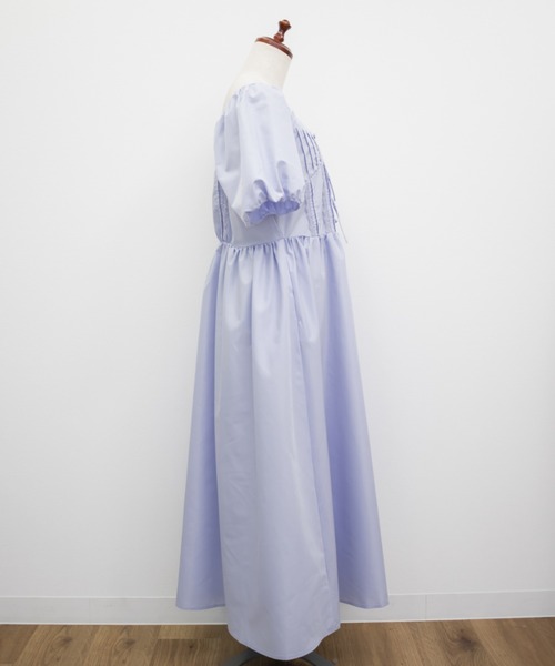 CLETTE(クレット)の「CLETTEオリジナルレース使いピンタックワンピース(ワンピース・レディース・ブルー/ブラック/ブラック系その他・LL/3L/4L)」の20枚目の写真