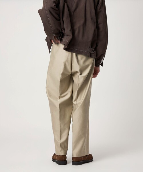 Steven Alan＞ カベ モールスキン インツープリーツ ドレス トラウザー