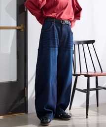 ヴィンテージ加工 カーブシルエットペインターデニムパンツ【THE CRAFT CREW PRODUCTS】