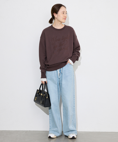 セール】LEE/リー SLOBE別注 タックワイドデニム（デニムパンツ）｜Lee